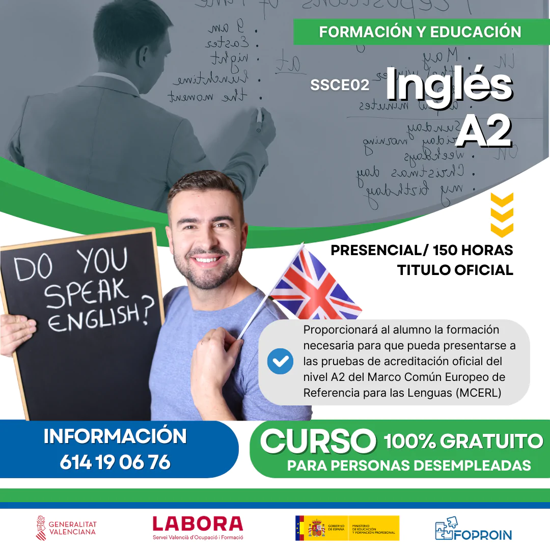 SSCE02 Inglés A2 | 150 HORAS